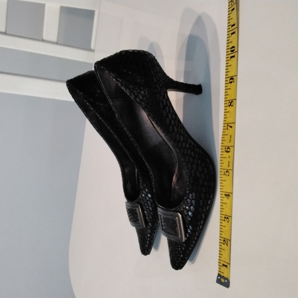 Alfani black heels with buckle detail, size 7M - Picture 11 of 14